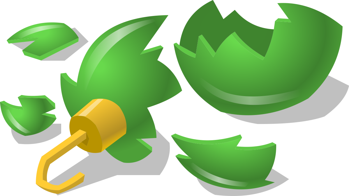 Broken Ornaments 3 - Broken Ornament Png Clipart (1198x675), Png Download