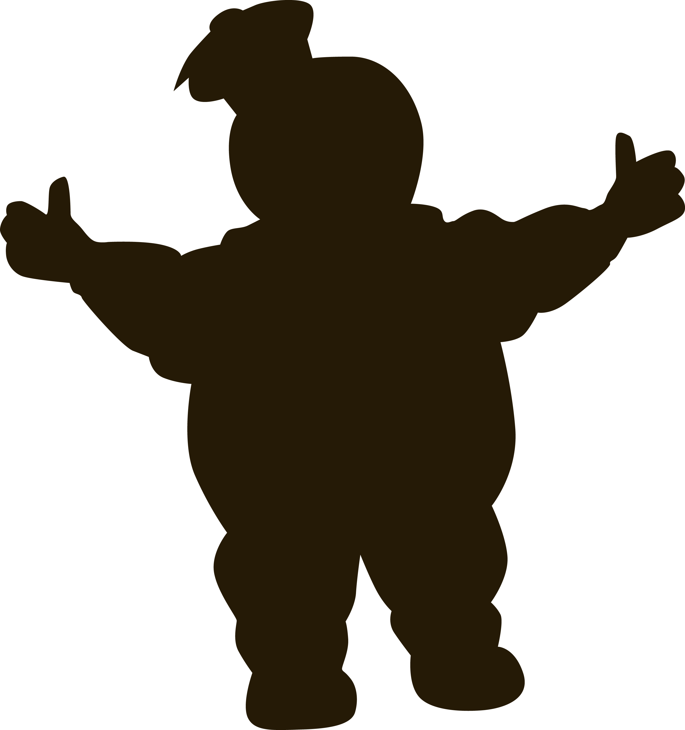Ghostbusters Svg Silhouette Clipart Royalty Free Download - Ghostbuster Silhouette - Png Download (2815x3000), Png Download