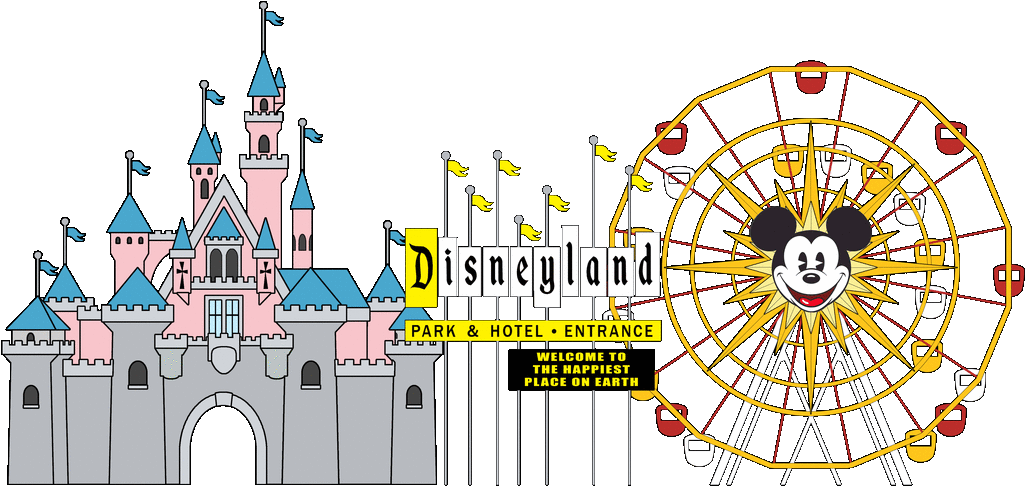 Clipart Transparent Amusement Clipart Disneyland Rides - Sleeping Beauty Castle Drawing - Png Download (1100x616), Png Download