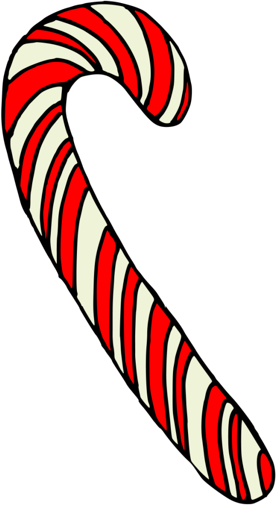 Christmas Decoration Cane Winter Transparent Decorative - Walking Stick Clipart (1024x1024), Png Download