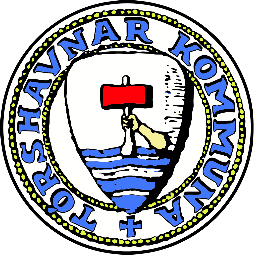 Thor's Hammer, As Depicted On Tórshavn's Insignia - Flag Of Torshavn Clipart (765x768), Png Download
