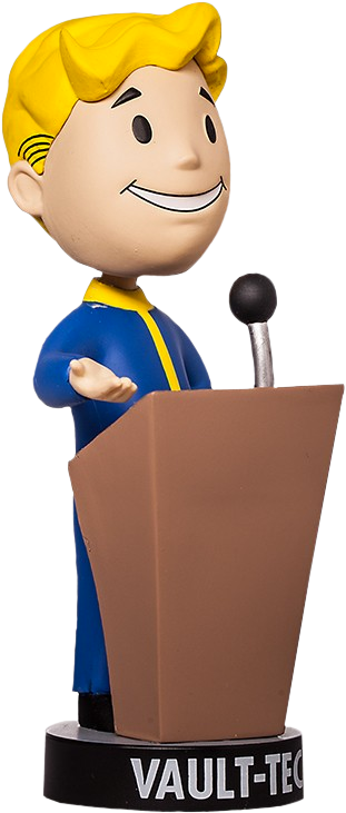 Vault Boy 111 Serie - Speech Bobblehead Fallout 4 Clipart (800x800), Png Download