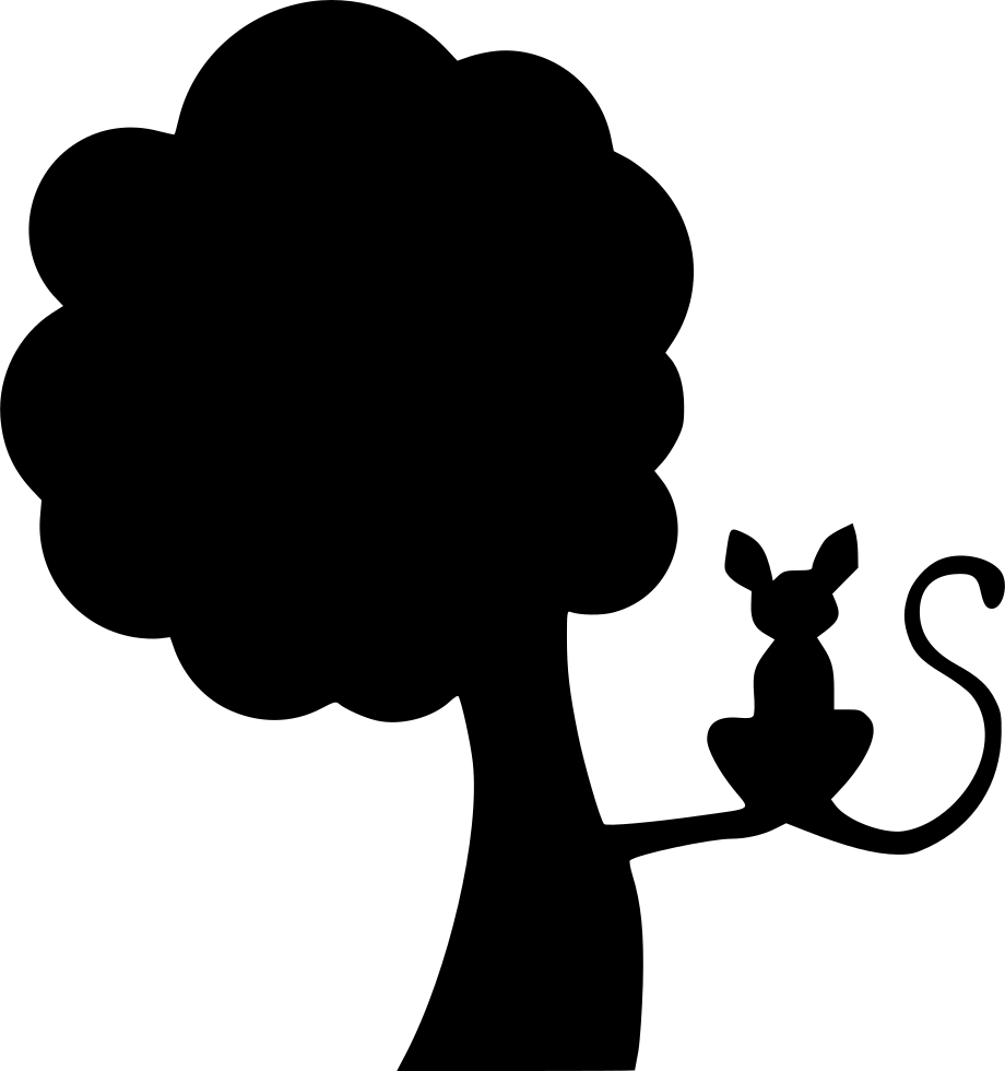 Cat Tree Seat Branch Halloween Night Comments - Cartoon Clipart (920x980), Png Download