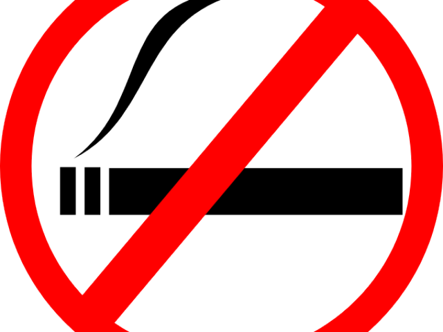 No Smoking Clipart Cigarette - Smoking Sign - Png Download (640x480), Png Download