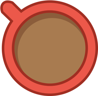 Spoon Knife Cup Of Coffee - Circle Clipart (1206x823), Png Download