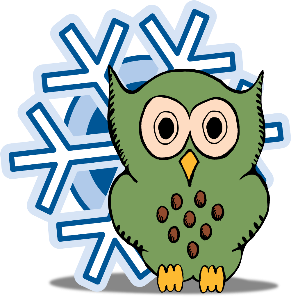 Hooty Winter Oct2011 - Cartoon Clipart (1031x1082), Png Download