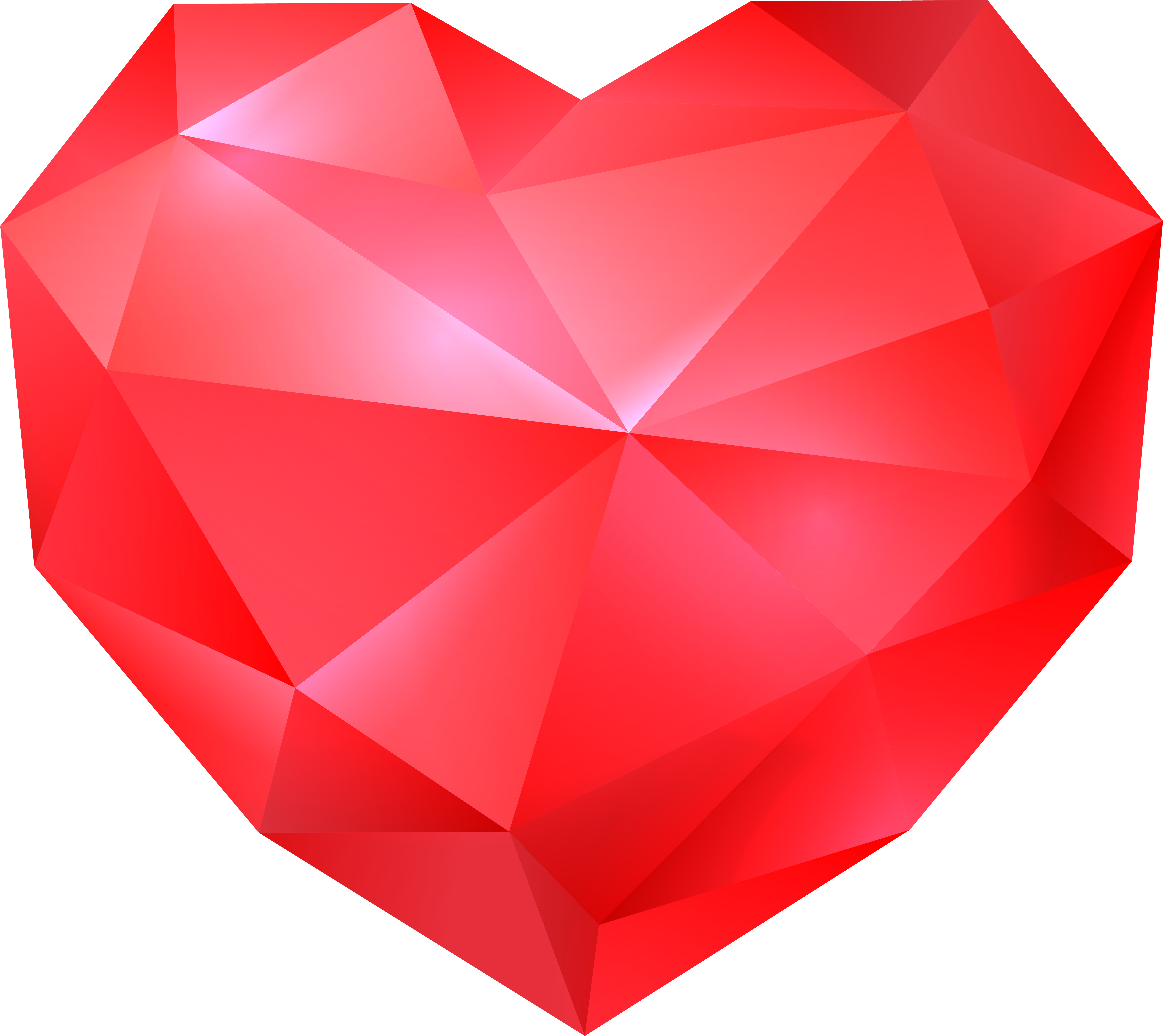 Diamond Heart Clipart - Png Download (8000x7150), Png Download