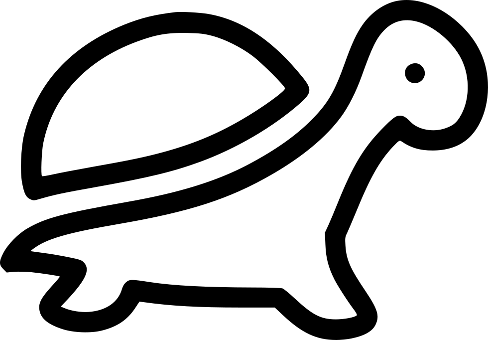 Turtle Comments - White Turtle Icon Clipart (980x682), Png Download