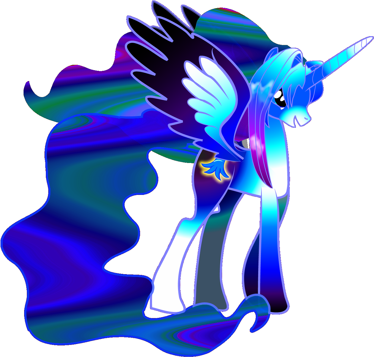 Eternal Blue - My Little Pony: Friendship Is Magic Clipart (1275x1188), Png Download