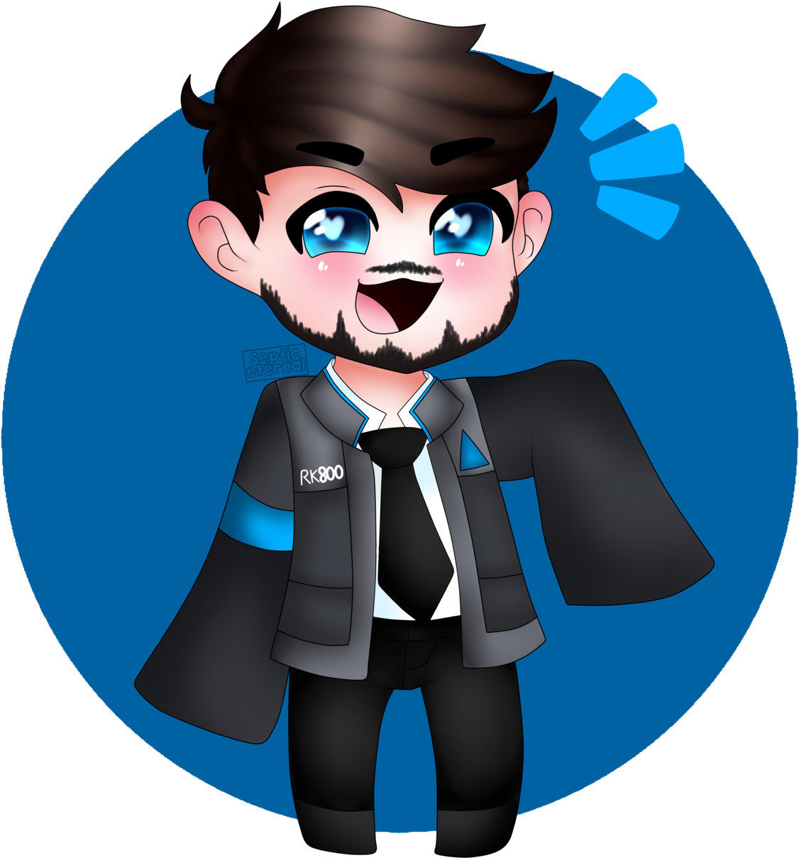 “smol Boy In A Big Suit - Cartoon Clipart (1280x1440), Png Download