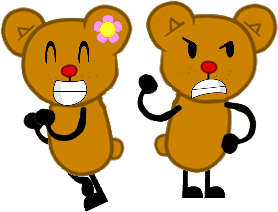 Image Good And Evil Teady Bear Inanimate Clipart (1051x718), Png Download