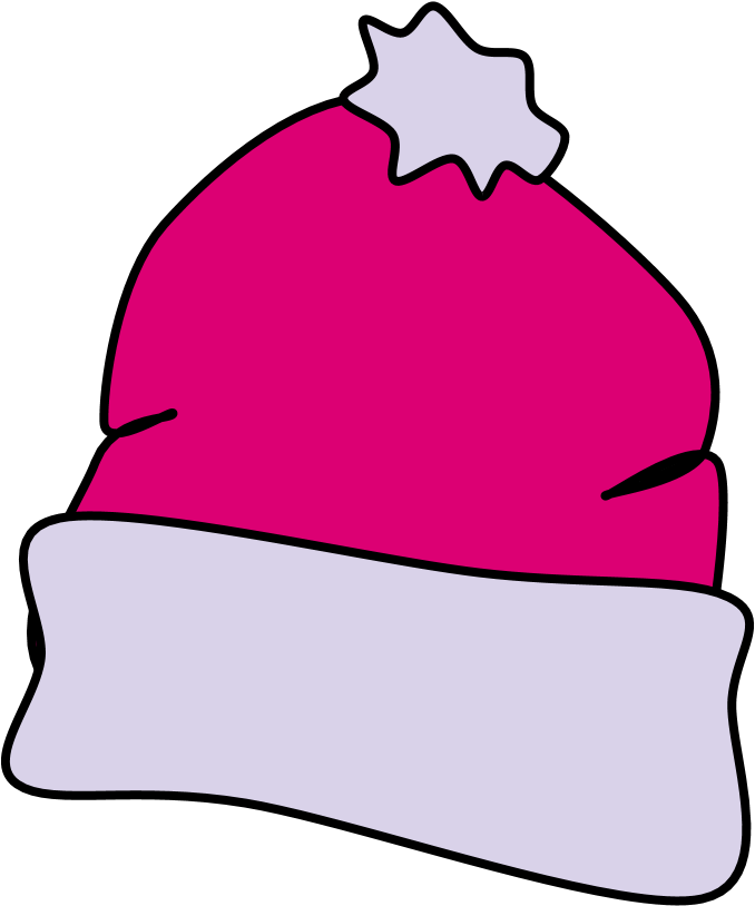 Hat, Winter, Violet, Lavender, Style 2, - Yellow Clipart (816x1056), Png Download