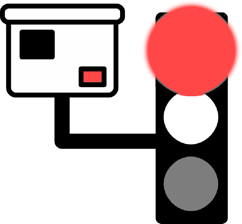 Traffic Light Cartoon - Ran Red Light Meme Clipart (800x740), Png Download