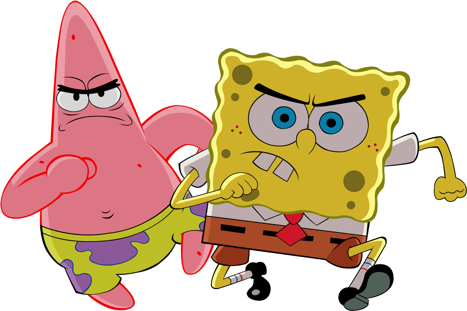 Layouts E Templates Para Blogs E Lojas Virtuais - Spongebob And Patrick Clipart (1600x1156), Png Download