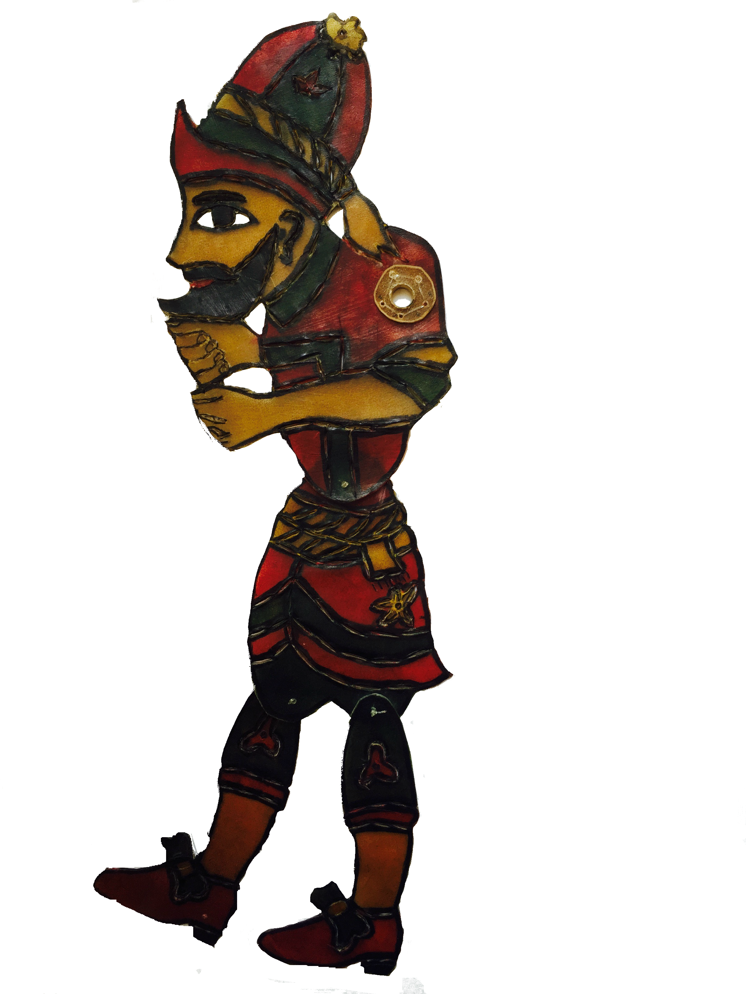 Hacivat, A Karagöz Shadow Puppet By Vural Arisoy - Karagöz And Hacivat Clipart (2448x3264), Png Download