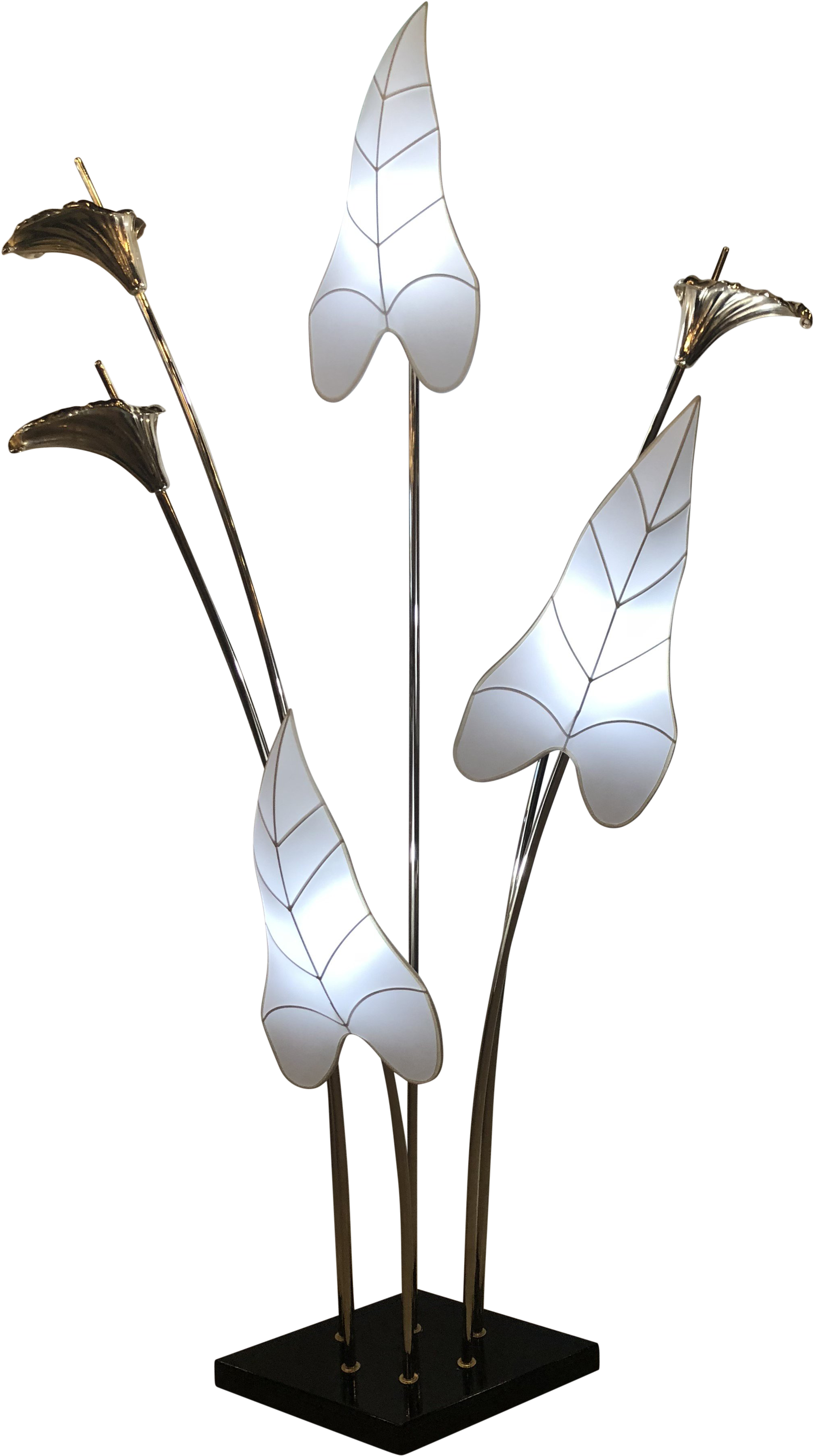 Superb Vintage Hollywood Regency Brass Calla Lily Italian - Hollywood Regency Clipart (2233x3997), Png Download