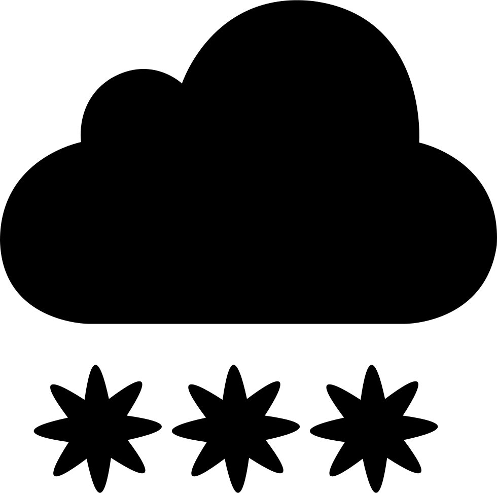 Snow Cloud Weather Comments Clipart (980x972), Png Download