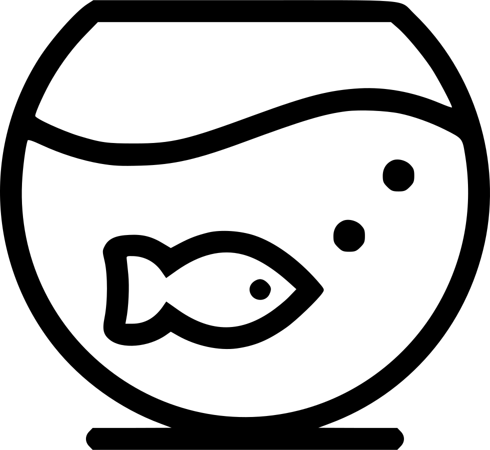Fish Bowl Comments - Icon Clipart (980x900), Png Download