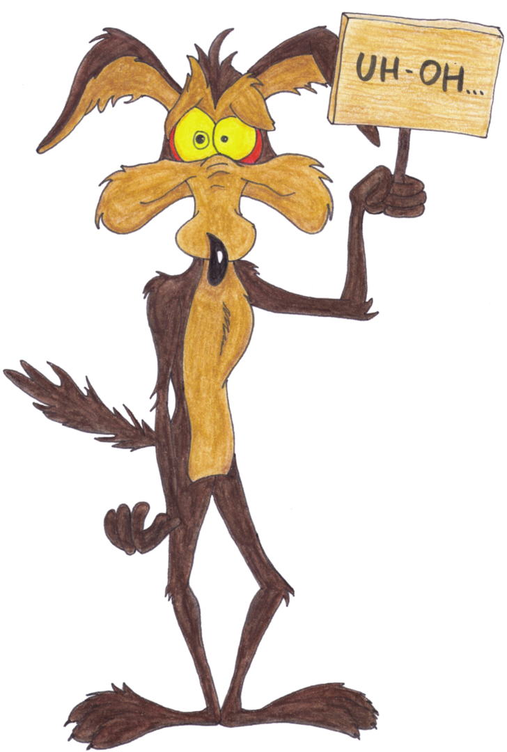 Wile E Coyote Classic Network Collab By - Wile E Coyote Png Clipart (737x1083), Png Download