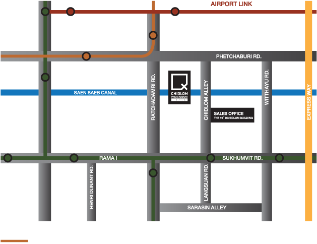 Map - Ideo Q Chidlom - Phetchaburi Clipart (950x570), Png Download