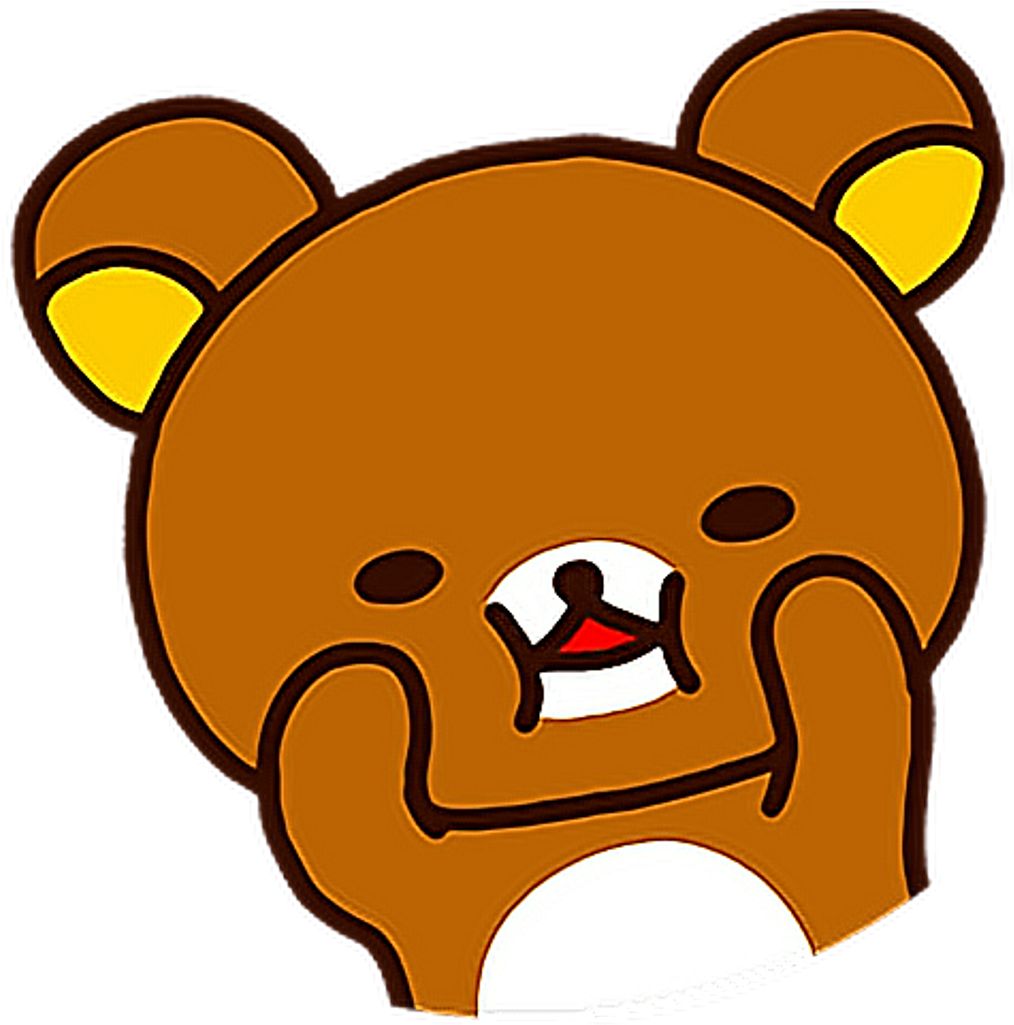 Bear Oso Osito Messenger Sticker Sweet Cute Lindo Dulce - Desktop Rilakkuma 2018 Calendar Clipart (1024x1024), Png Download