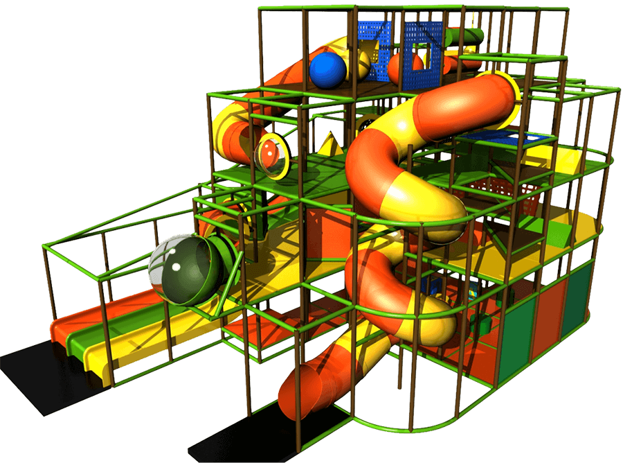 Commercial Indoor Playgrounds Customized For Any Space - Color Clipart (900x668), Png Download