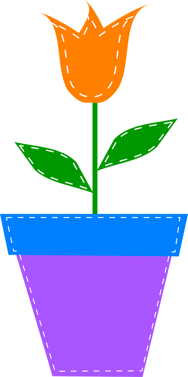 Tulip Flower Floral - Pastel Flower Clipart Png Transparent Png (640x1280), Png Download