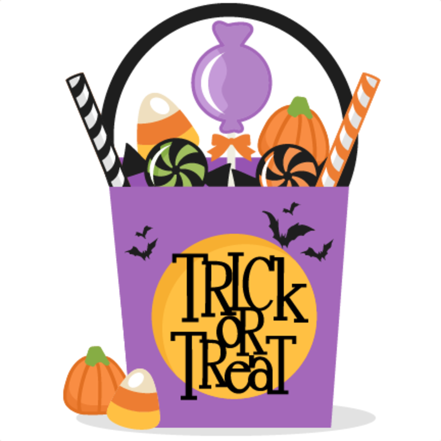 Caramelos Dulces Halloween Happyhalloween Terror - Trick Or Treat Png Clipart (1024x1024), Png Download