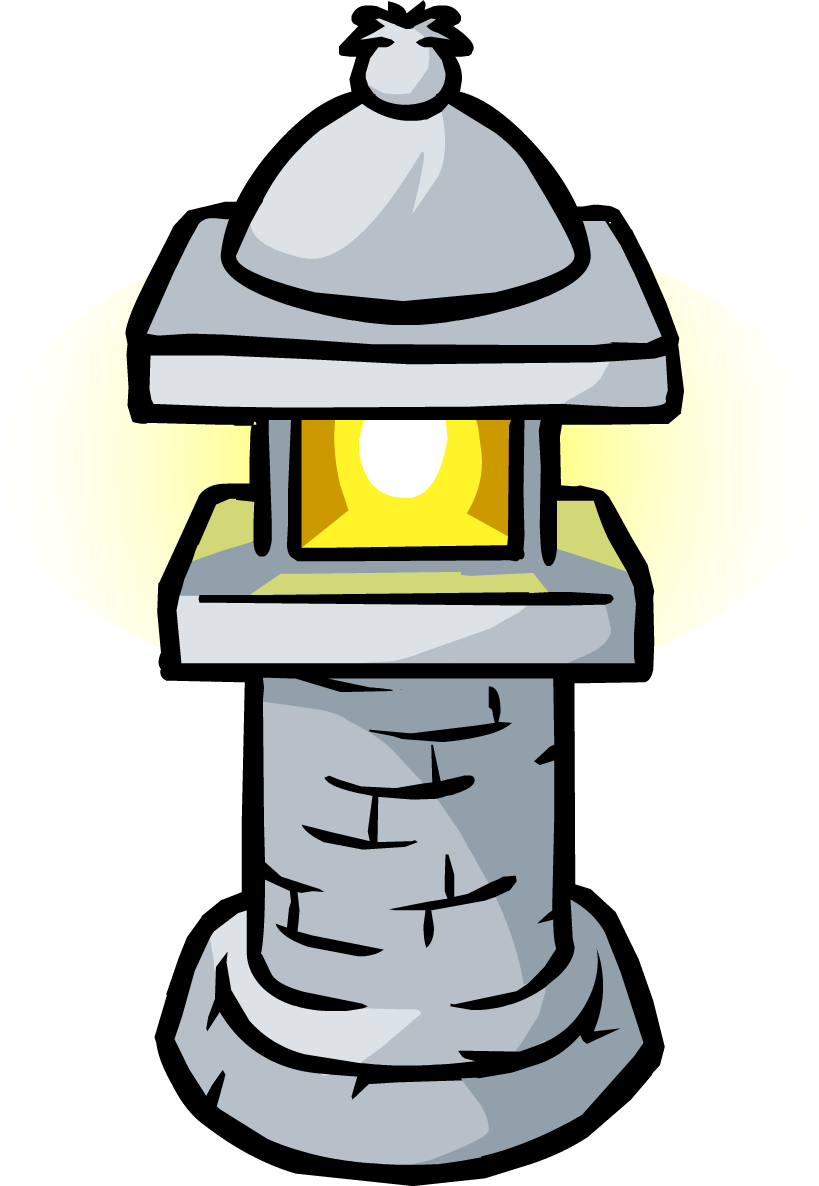 Stone Lantern - - Cartoon Clipart (819x1186), Png Download