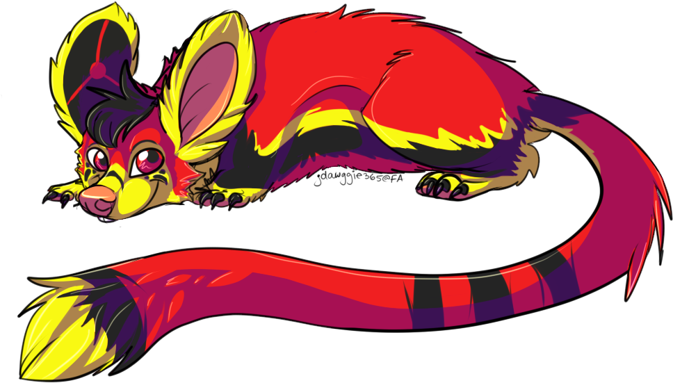 Sugar Glider Character - Cartoon Clipart (1100x695), Png Download