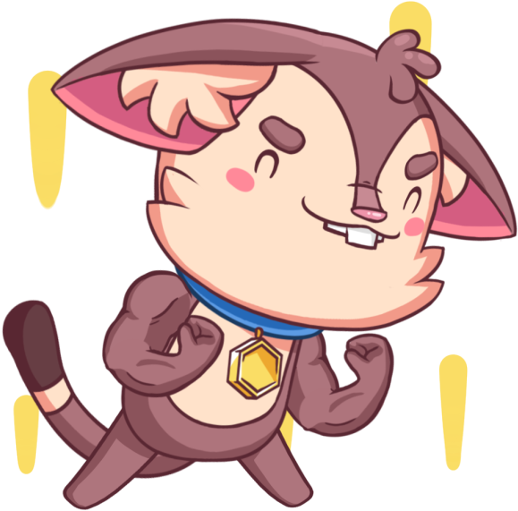 Aldrich The Sugar Glider - Cartoon Clipart (618x618), Png Download