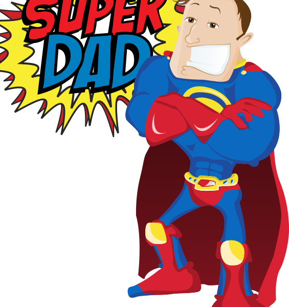 Superdad May 24th Clipart (565x600), Png Download