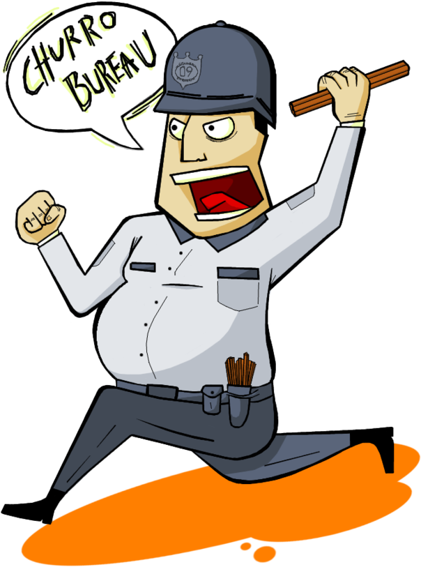 Action Police - Cartoon Clipart (714x1000), Png Download