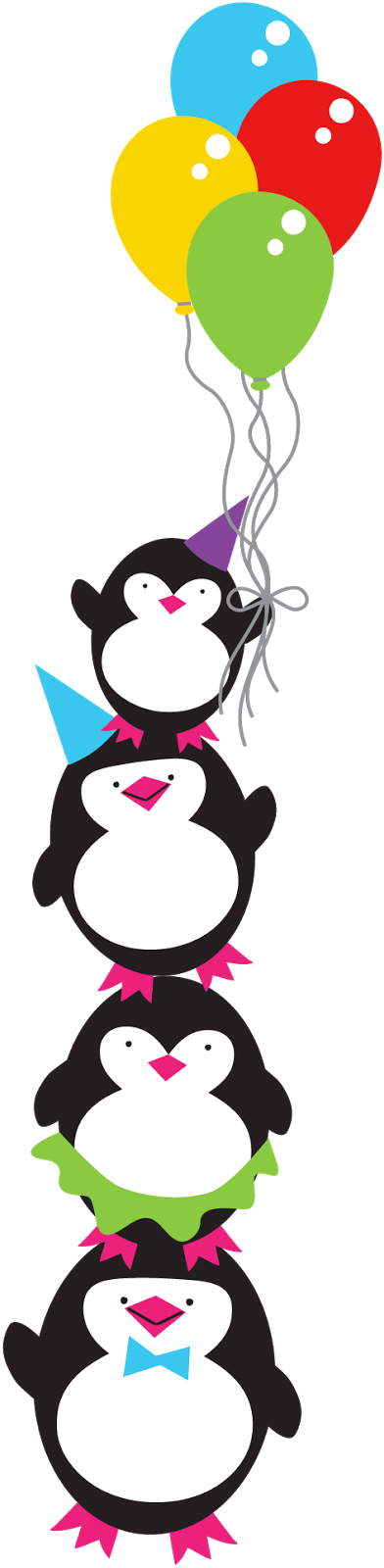 Happy Birthday - Clip Art Penguin Birthday - Png Download (286x1168), Png Download