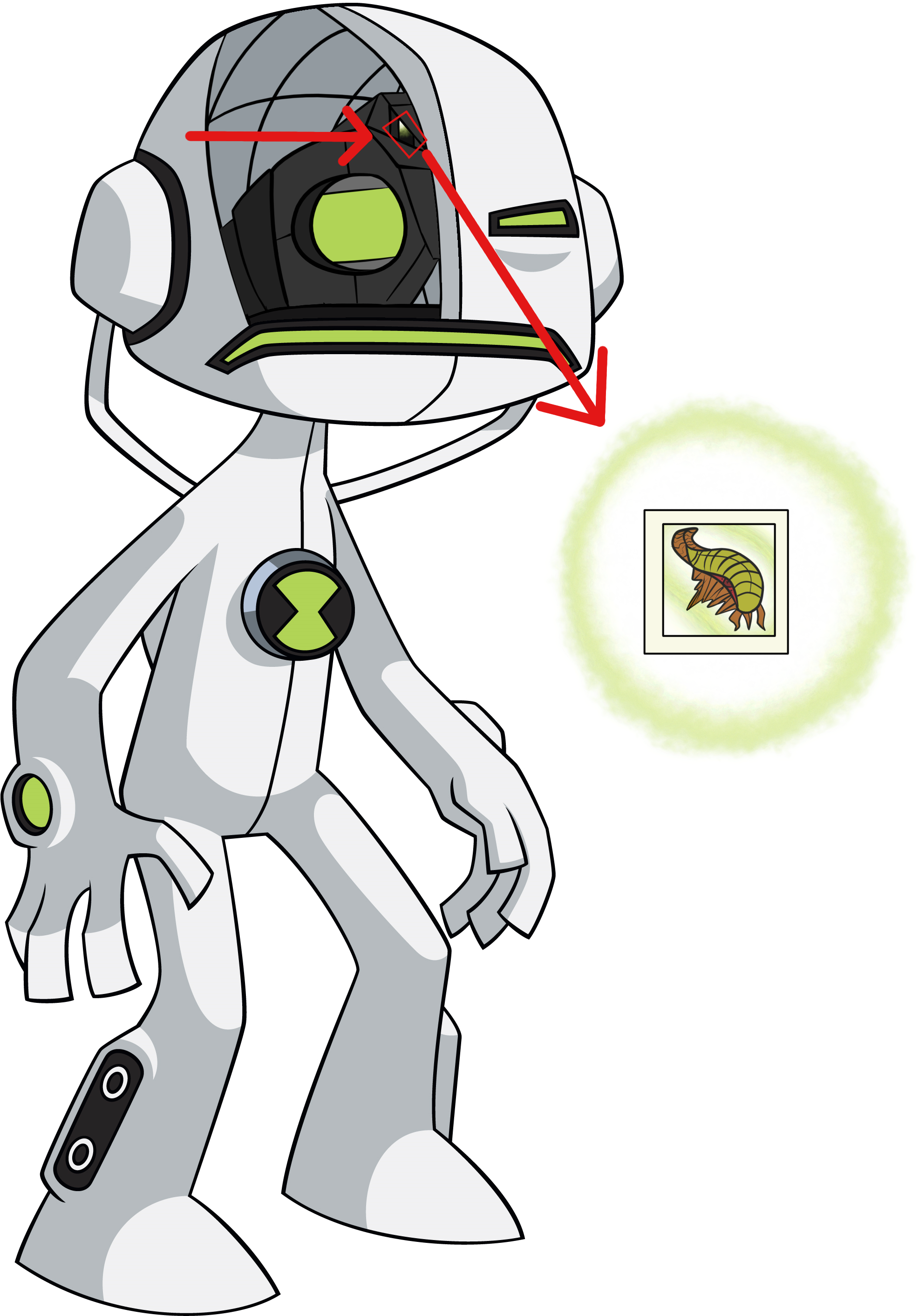 Smart Drawing Alien Clipart Black And White - Png Download (1973x2824), Png Download