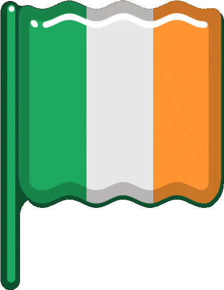 East Germany Flag Clipart Fire - Flag Ireland Gif - Png Download (640x640), Png Download