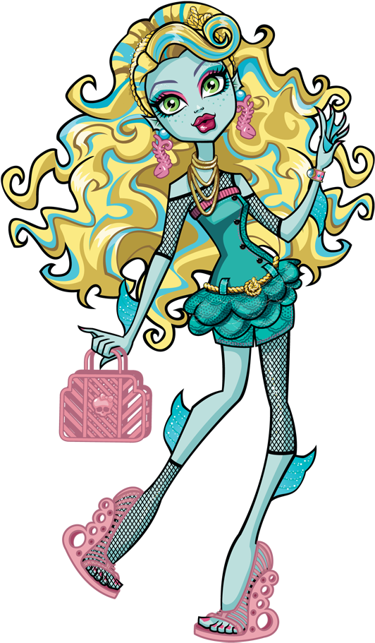 Monster High Art, Monster High School, Monster High - Monster High School's Out Lagoona Clipart (546x929), Png Download