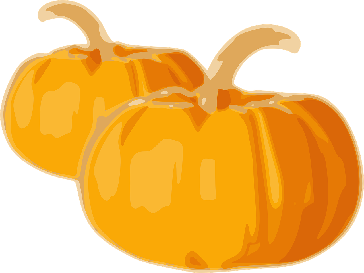 Clip Art Details - Desenho De Duas Aboboras - Png Download (1000x1000), Png Download