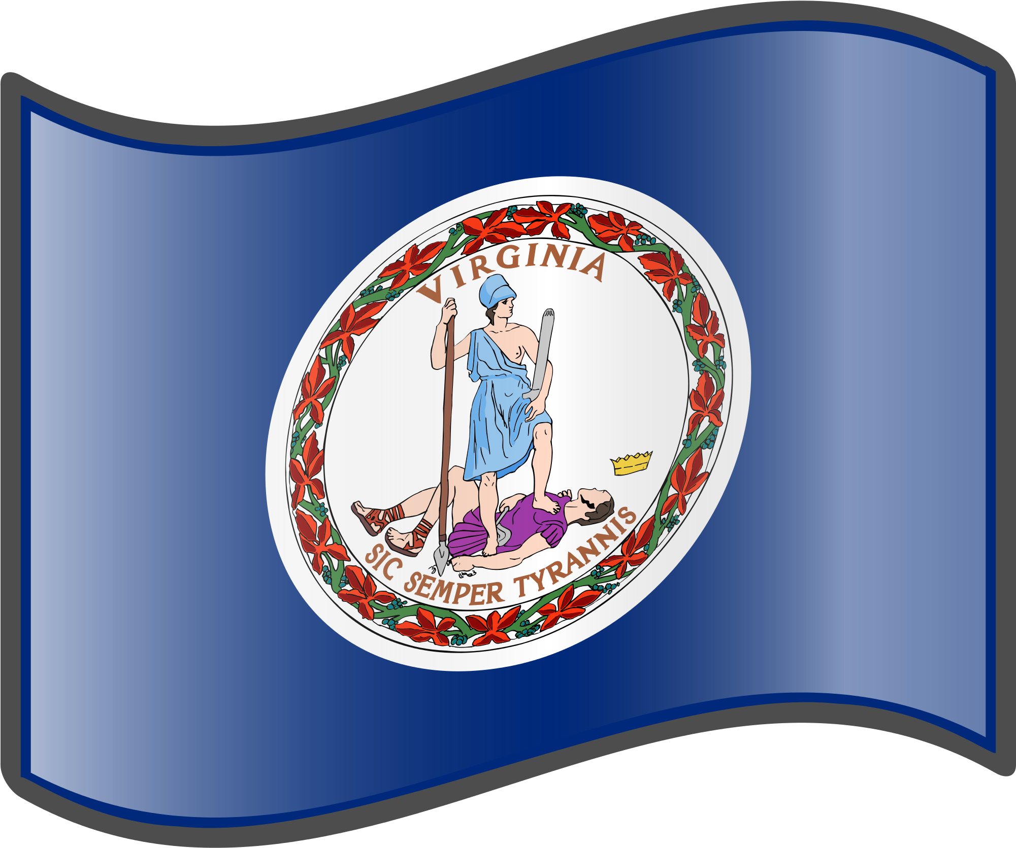 Join Us In The Casaa Virginia Facebook Group - Virginia Flag Clipart (2000x2000), Png Download