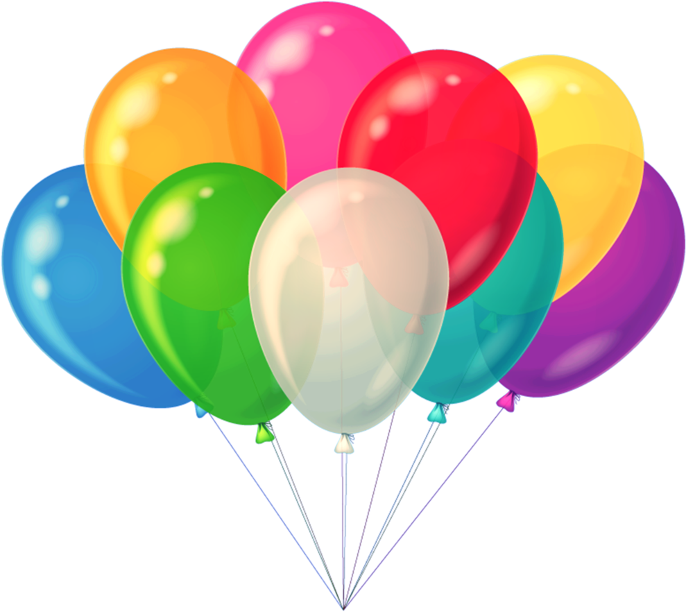 Free Birthday Balloon Clip Art Clipart Panda Free - Png Download (1000x899), Png Download
