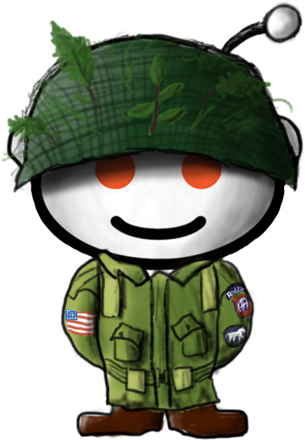 In All The Hype For A Ww2 Game, I Created A Ww2 Snoo - Cartoon Clipart (720x720), Png Download