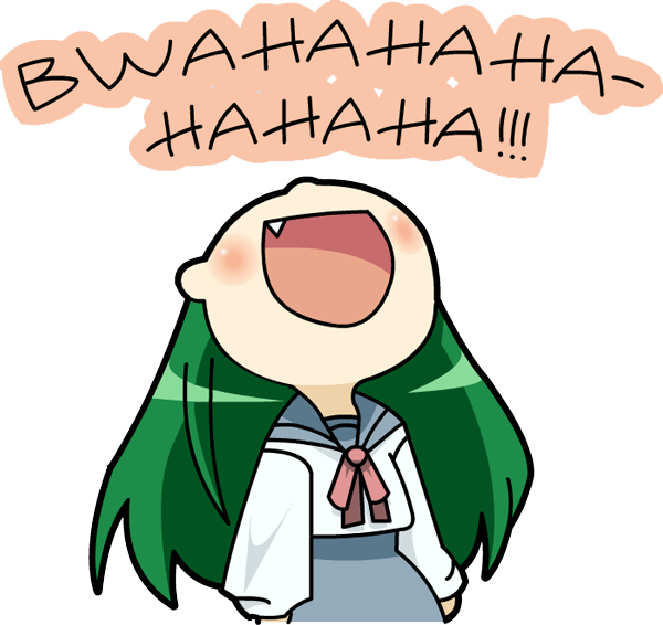 Post - Bwahahaha Anime Clipart (600x566), Png Download