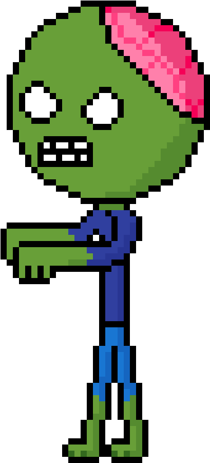 The Zombie Head - Paint By Numbers By Griddlers Team Clipart (1200x1200), Png Download