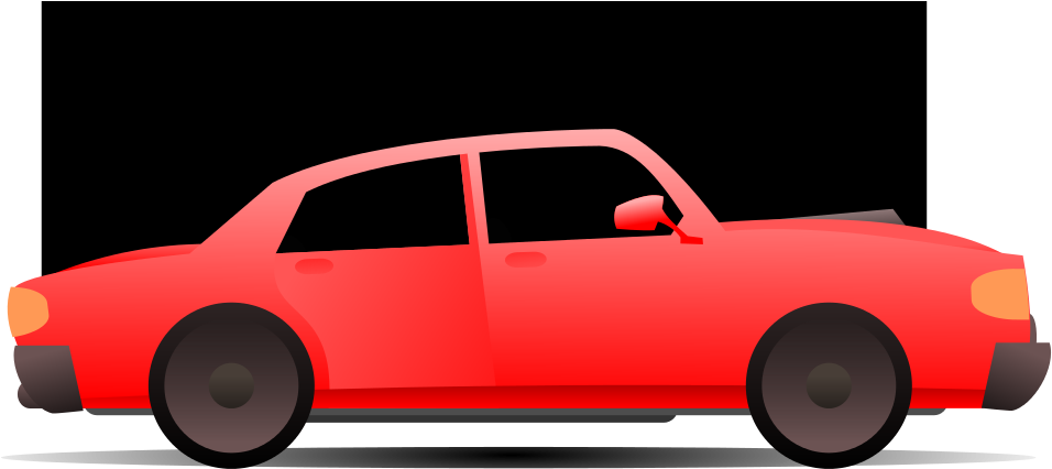 Red Car Clipart By Rematuche - Car - Png Download (1200x541), Png Download