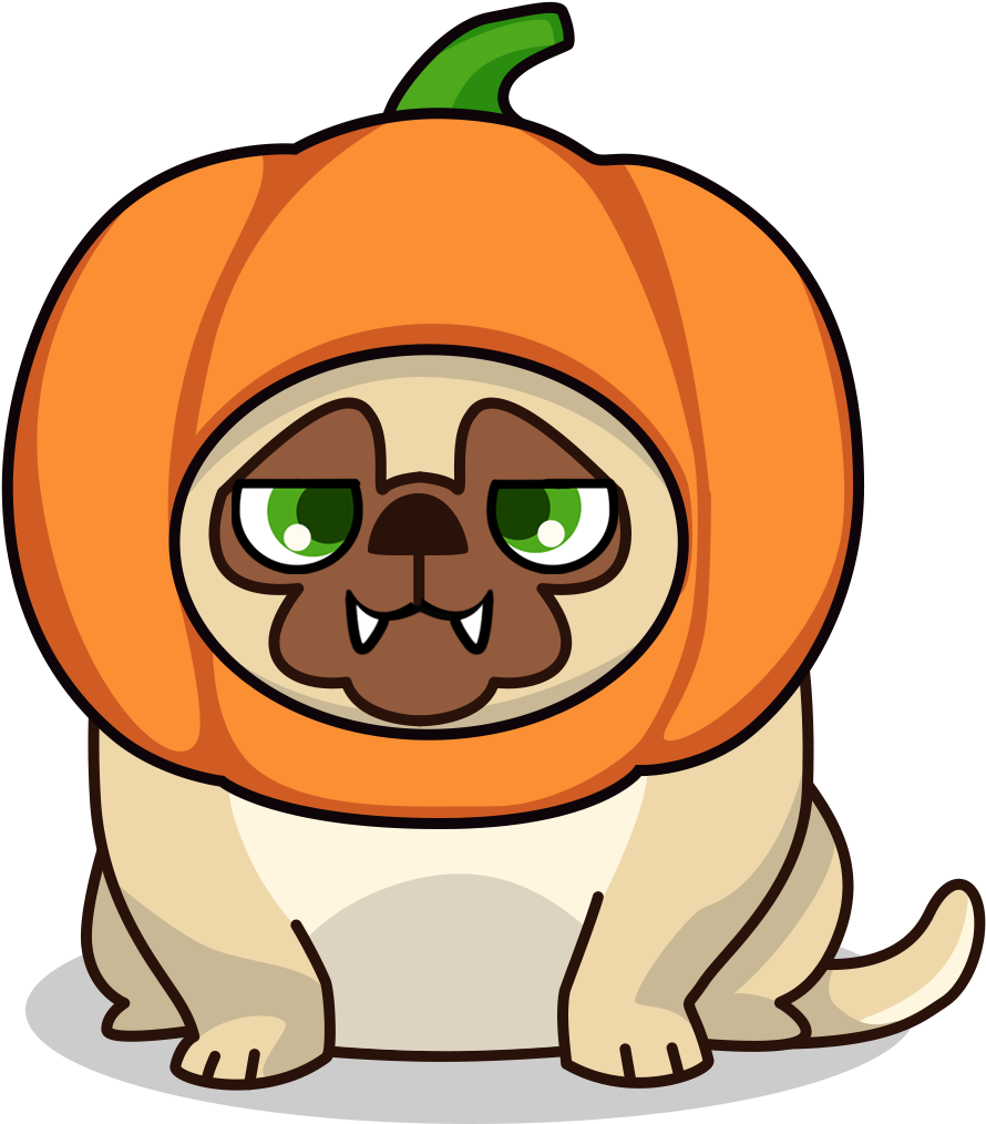 Pumpkin Dog Png , Png Download - Pumpkin Dog Png Clipart (890x1014), Png Download