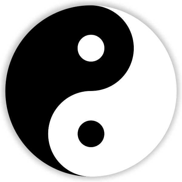 Peace Symbol Clipart Japan - Yin Yang Png Transparent Png (600x600), Png Download