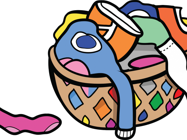 Basket Clipart Clothing - Png Download (640x480), Png Download