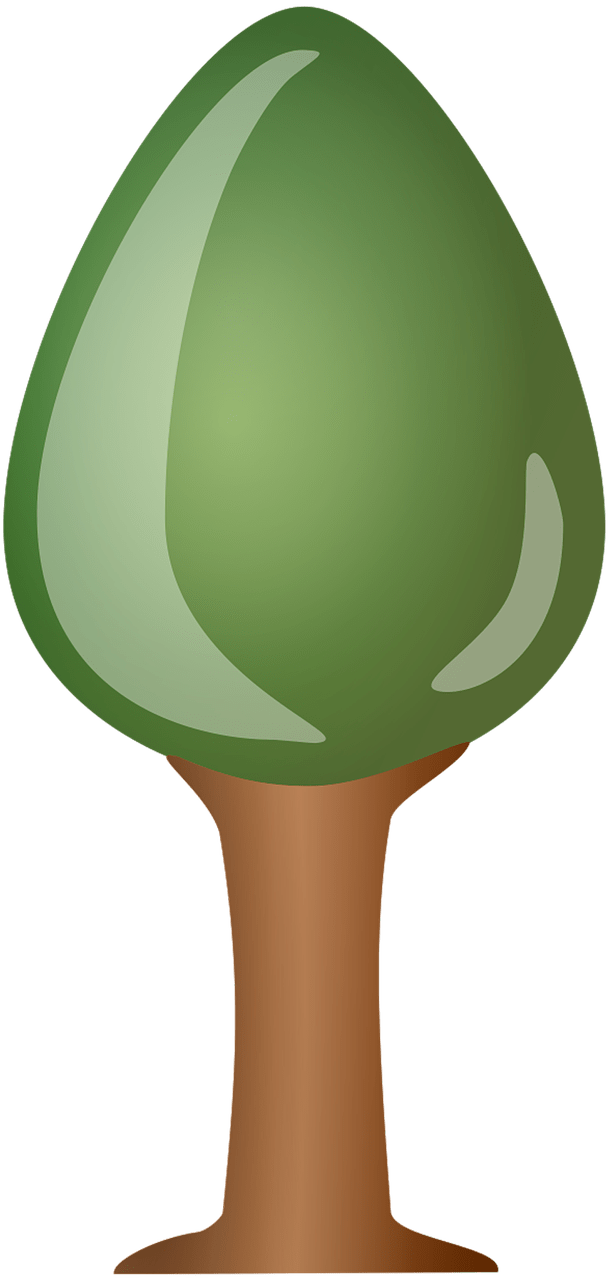 Tree Pine Clipart - Clip Art - Png Download (608x1280), Png Download