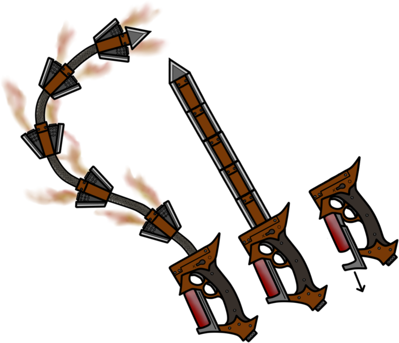 Pharaohatem - Whip Sword Clipart (894x894), Png Download