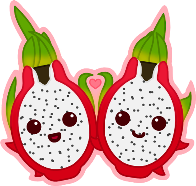 Clipart Dragon Realistic - Dragon Fruit Cartoon - Png Download (1280x800), Png Download